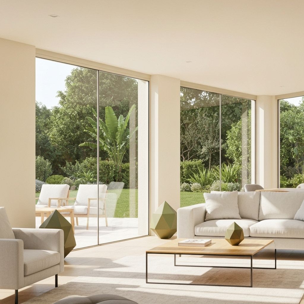 Morning light in the glass lounge